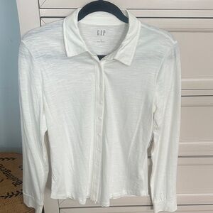 BNWT GAP Classic Off White Collared Shirt